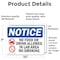 Signmission No Food Or Drink Allowed In Sign With Symbol, 10 in W x Rectangle, Vinyl Decal OS-2PACK-NS-D-710-L-14572 - alternate 3